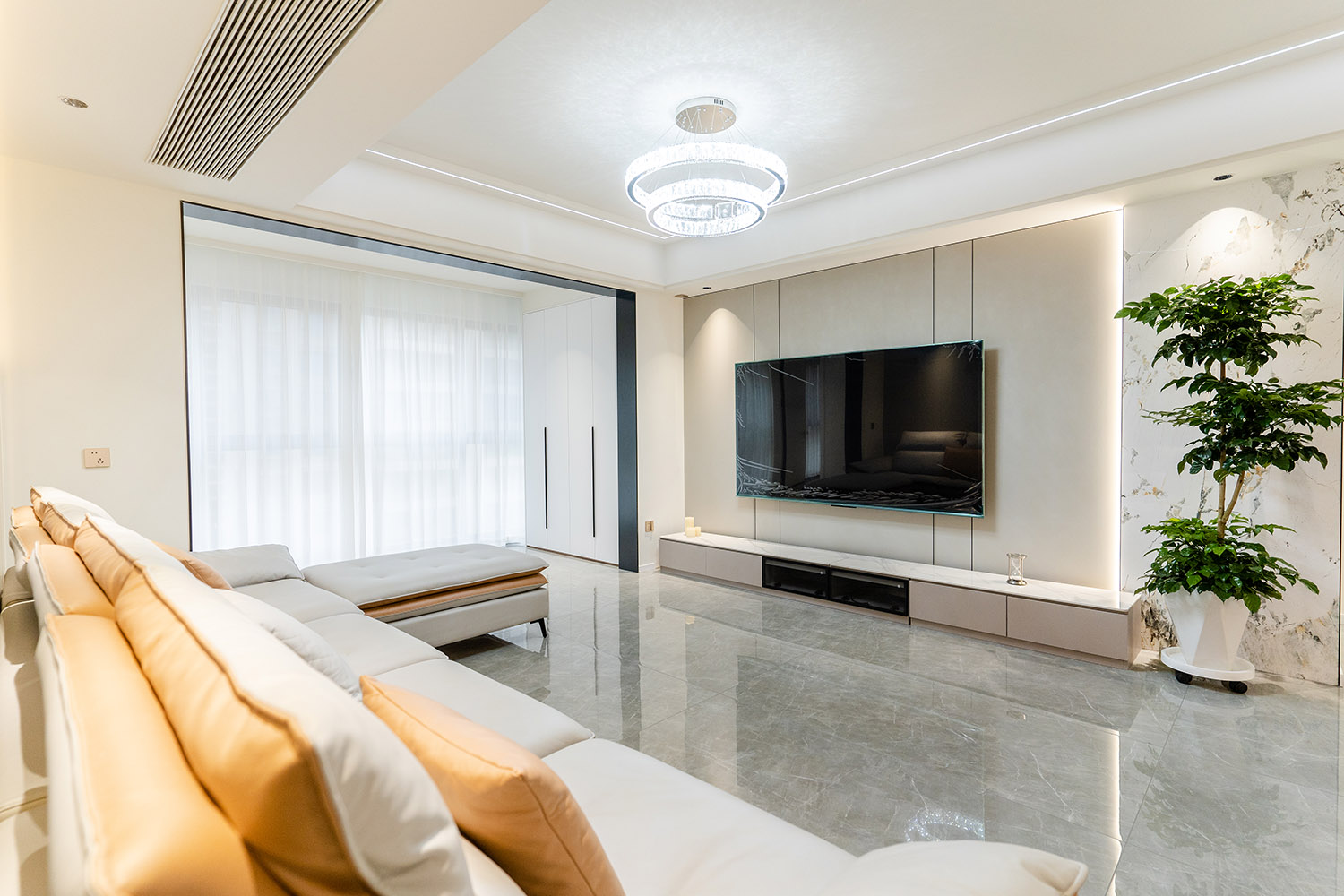 株洲家博整裝金茂悅178㎡ 輕奢風(fēng)格裝修賞析