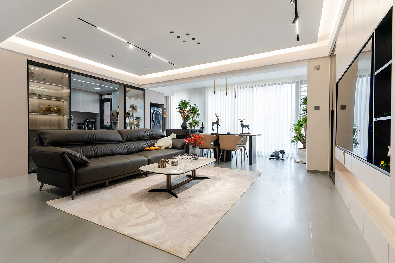 株洲家博整裝雪峰山壹號(hào)140㎡ 現(xiàn)代簡(jiǎn)約風(fēng)格裝修賞析